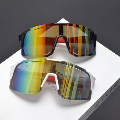 Oversized Shield Sports Sunglasses