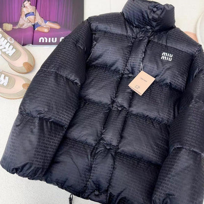 Shiny Black Puffer Jacket