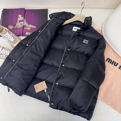 Shiny Black Puffer Jacket