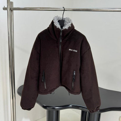 Cropped Fleece Jacket