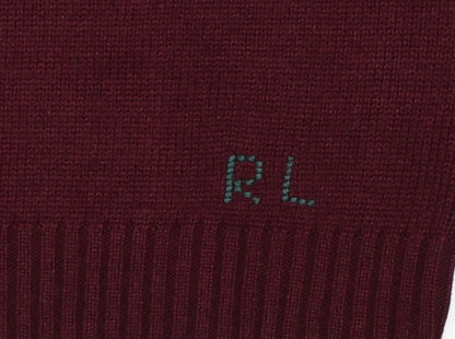 Burgundy Bear Knit Sweater