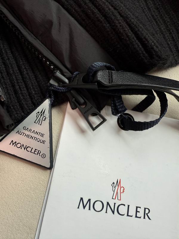 Black Knitted Shawl Puffer