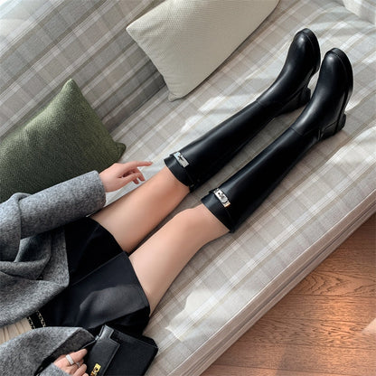 High-Knee Riding Boots