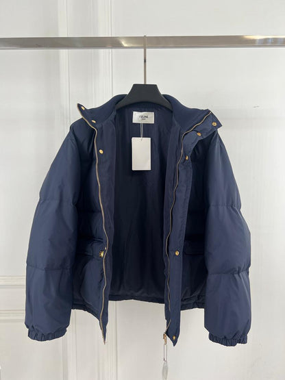 Navy Cel Puffer Jacket