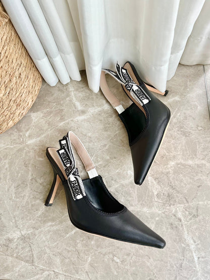 Embroidered Jacquard Sandals